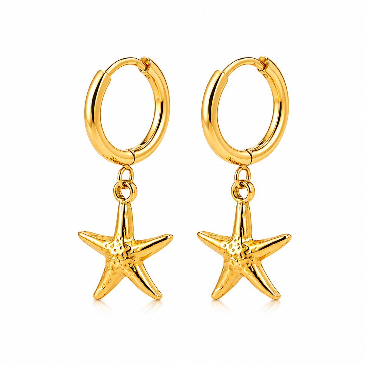 Starfish Huggie Earrings