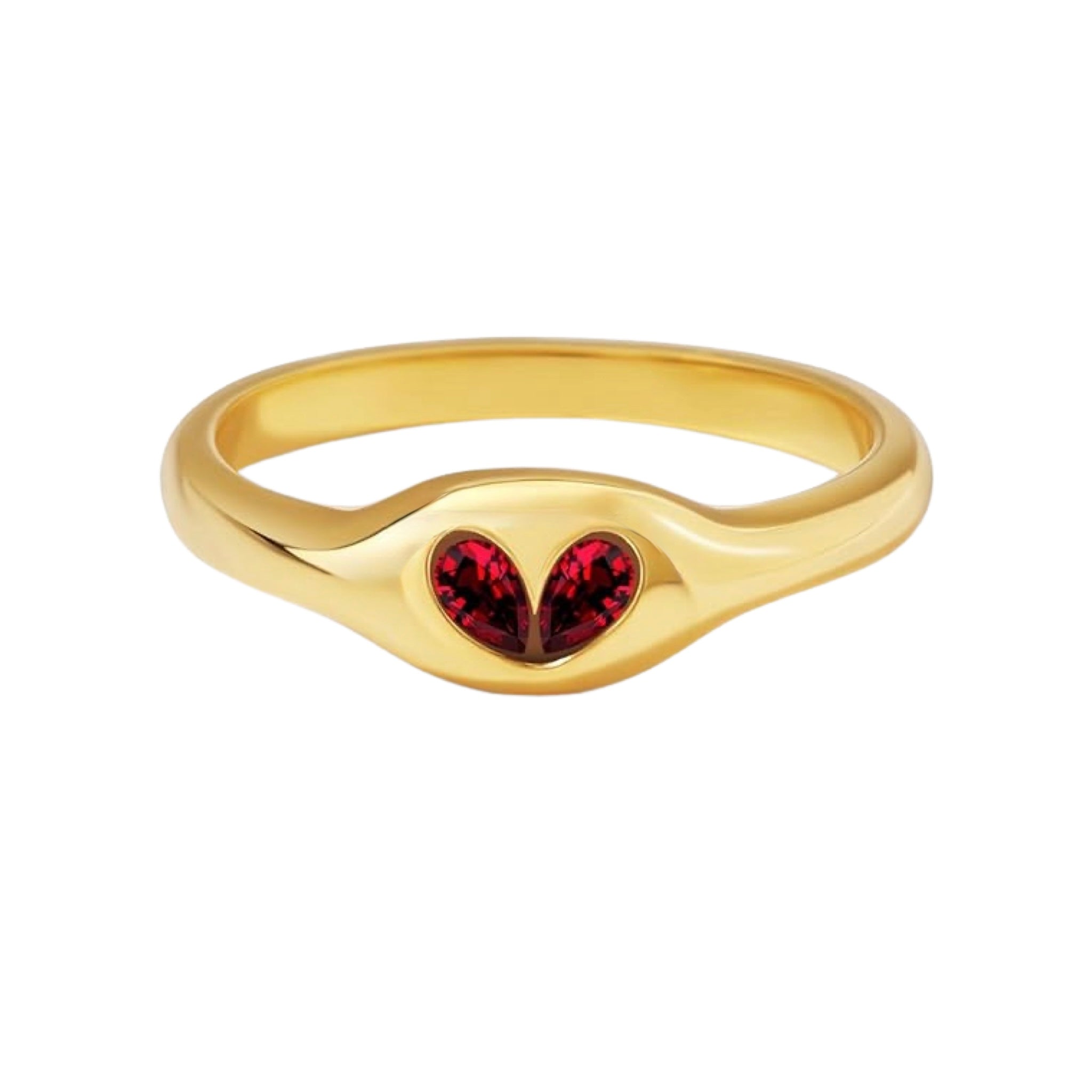 Celinea Ruby Heart Ring