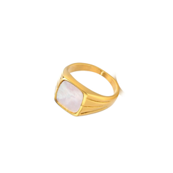 Insider mother of pearl ring