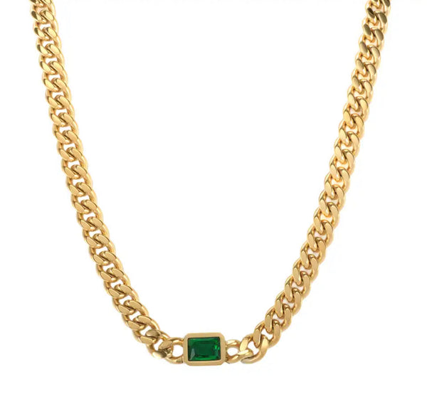 Elise Green Choker Necklace