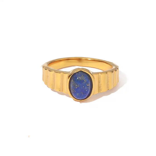 Hailey Lapis Blue Ring