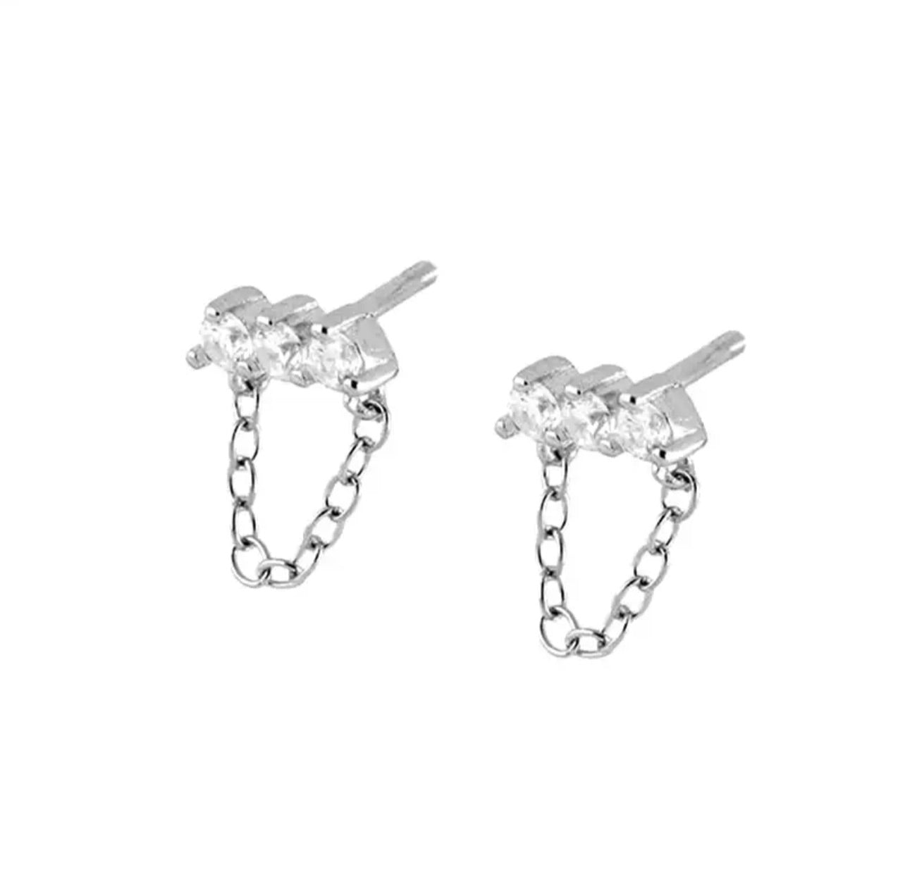 Palmer Silver Stud earrings