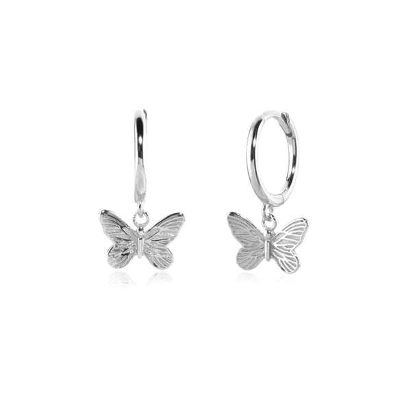 Silver butterfly Mini Earrings