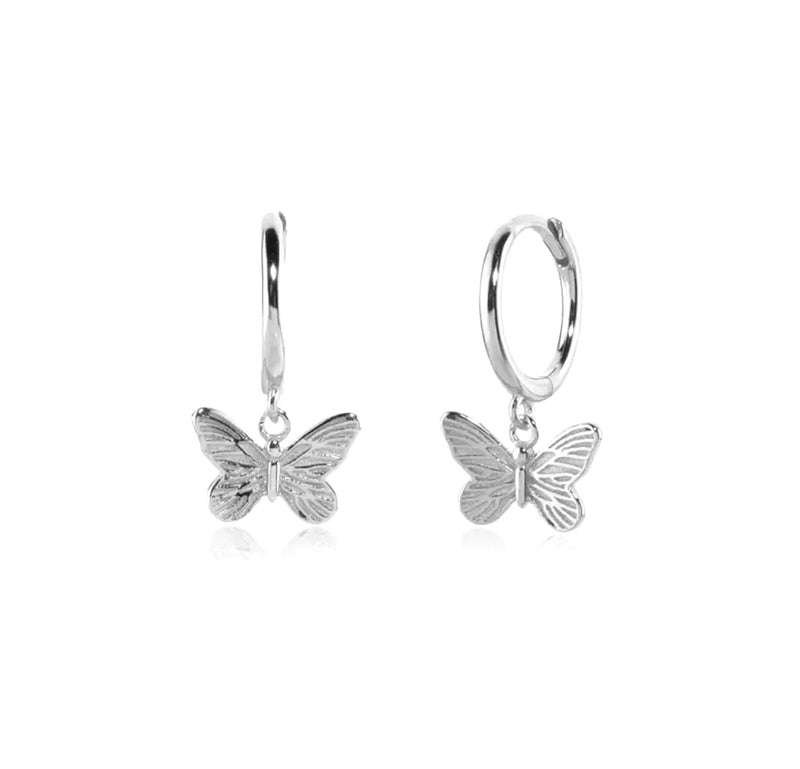 Silver butterfly Mini Earrings